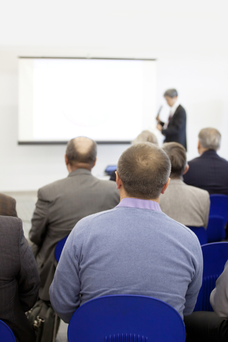 Person at User Group event